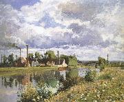 Camille Pissarro Shore plant oil painting reproduction